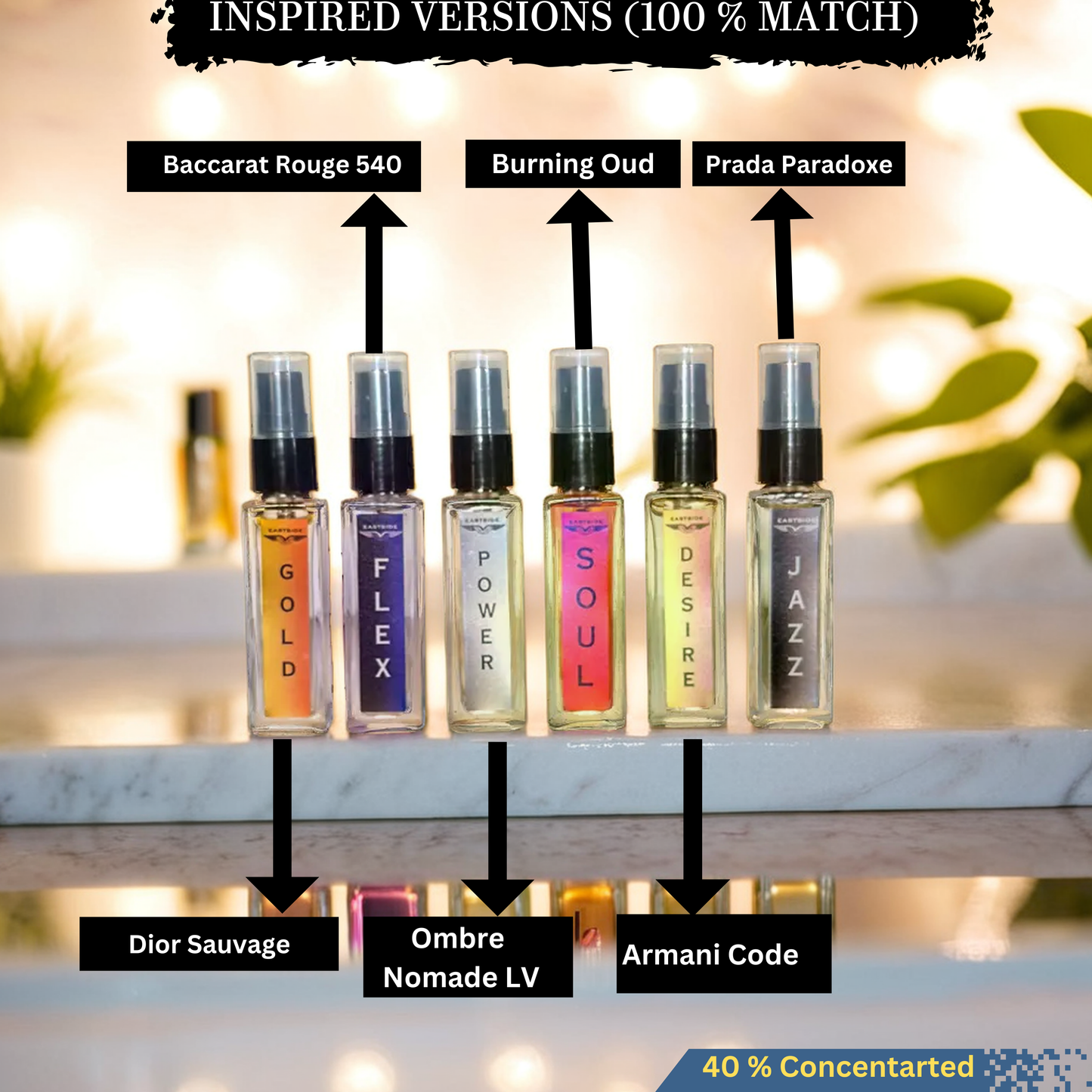 EASTSIDE PACK OF SIX SET 1 , 2 AND 3 (INSPIRED VERSION PERFUMES)